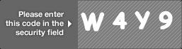 captcha code for visual authentication  letter W number 4 letter Y number 9
