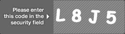captcha code for visual authentication  letter L number 8 letter J number 5