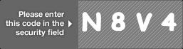captcha code for visual authentication  letter N number 8 letter V number 4