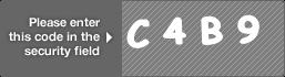 captcha code for visual authentication  letter C number 4 letter B number 9