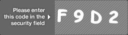 captcha code for visual authentication  letter F number 9 letter D number 2