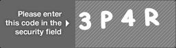 captcha code for visual authentication  number 3 letter P number 4 letter R