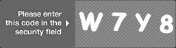 captcha code for visual authentication  letter W number 7 letter Y number 8