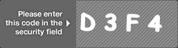 captcha code for visual authentication  letter D number 3 letter F number 4