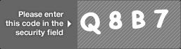 captcha code for visual authentication  letter Q number 8 letter B number 7