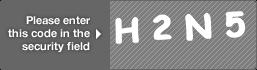 captcha code for visual authentication  letter H number 2 letter N number 5