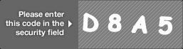 captcha code for visual authentication  letter D number 8 letter A number 5