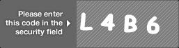 captcha code for visual authentication  letter L number 4 letter B number 6