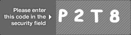 captcha code for visual authentication  letter P number 2 letter T number 8