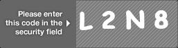 captcha code for visual authentication  letter L number 2 letter N number 8