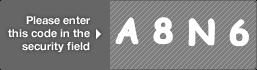 captcha code for visual authentication  letter A number 8 letter N number 6