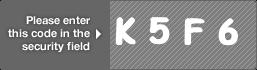 captcha code for visual authentication  letter K number 5 letter F number 6