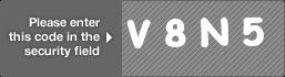 captcha code for visual authentication  letter V number 8 letter N number 5