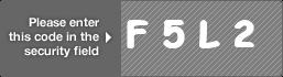 captcha code for visual authentication  letter F number 5 letter L number 2