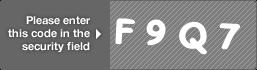 captcha code for visual authentication  letter F number 9 letter Q number 7