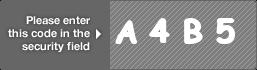 captcha code for visual authentication  letter A number 4 letter B number 5