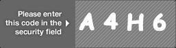 captcha code for visual authentication  letter A number 4 letter H number 6