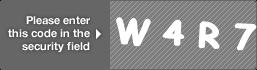 captcha code for visual authentication  letter W number 4 letter R number 7