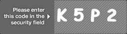 captcha code for visual authentication  letter K number 5 letter P number 2